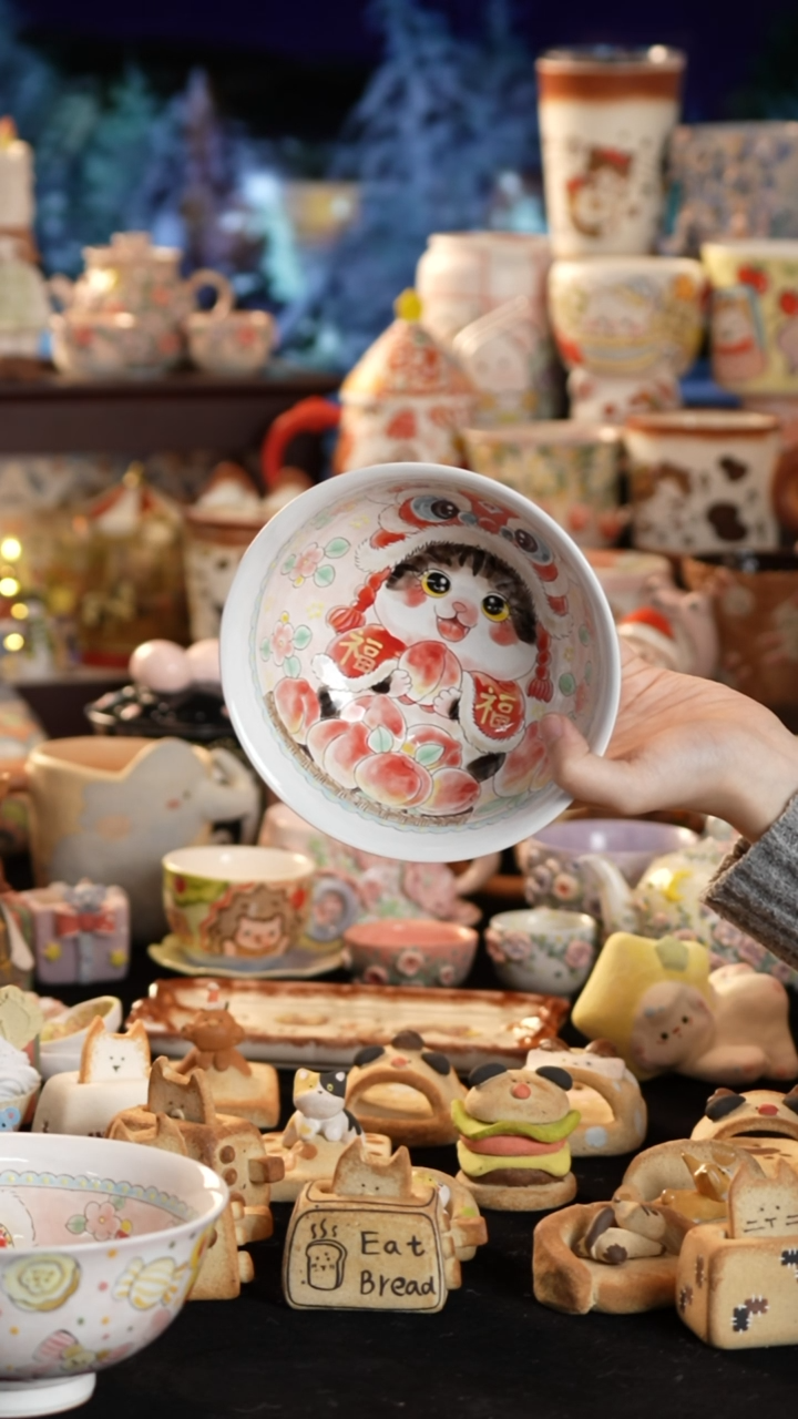 其他陶景德镇釉下彩手绘设计师款陶瓷