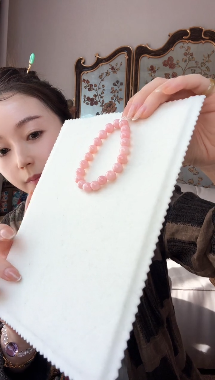 【闪购商品】欧泊手链未镶嵌粉澳宝手串