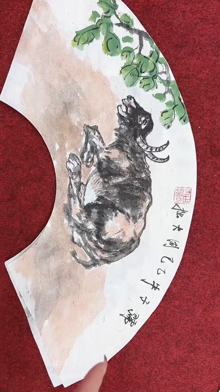 国画周大拙/国画/扇面