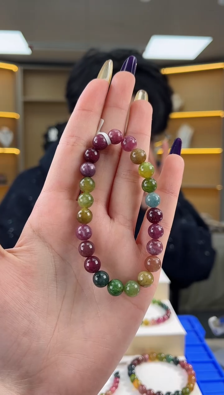 【闪购商品】碧玺手串未镶嵌8mm（多样性发一件）