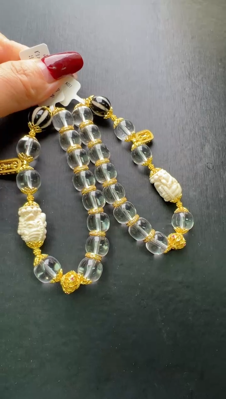 【闪购商品】水晶手串未镶嵌白水晶一心所向手串多样性发一Z70013