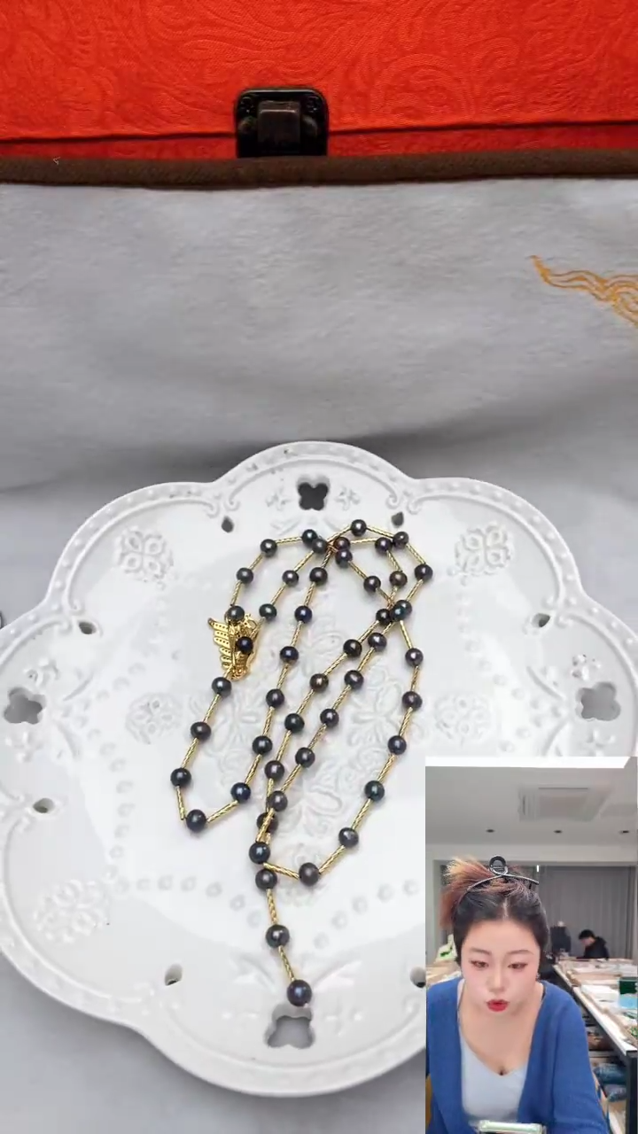 颈饰未镶嵌淡水珍珠0651毛衣链