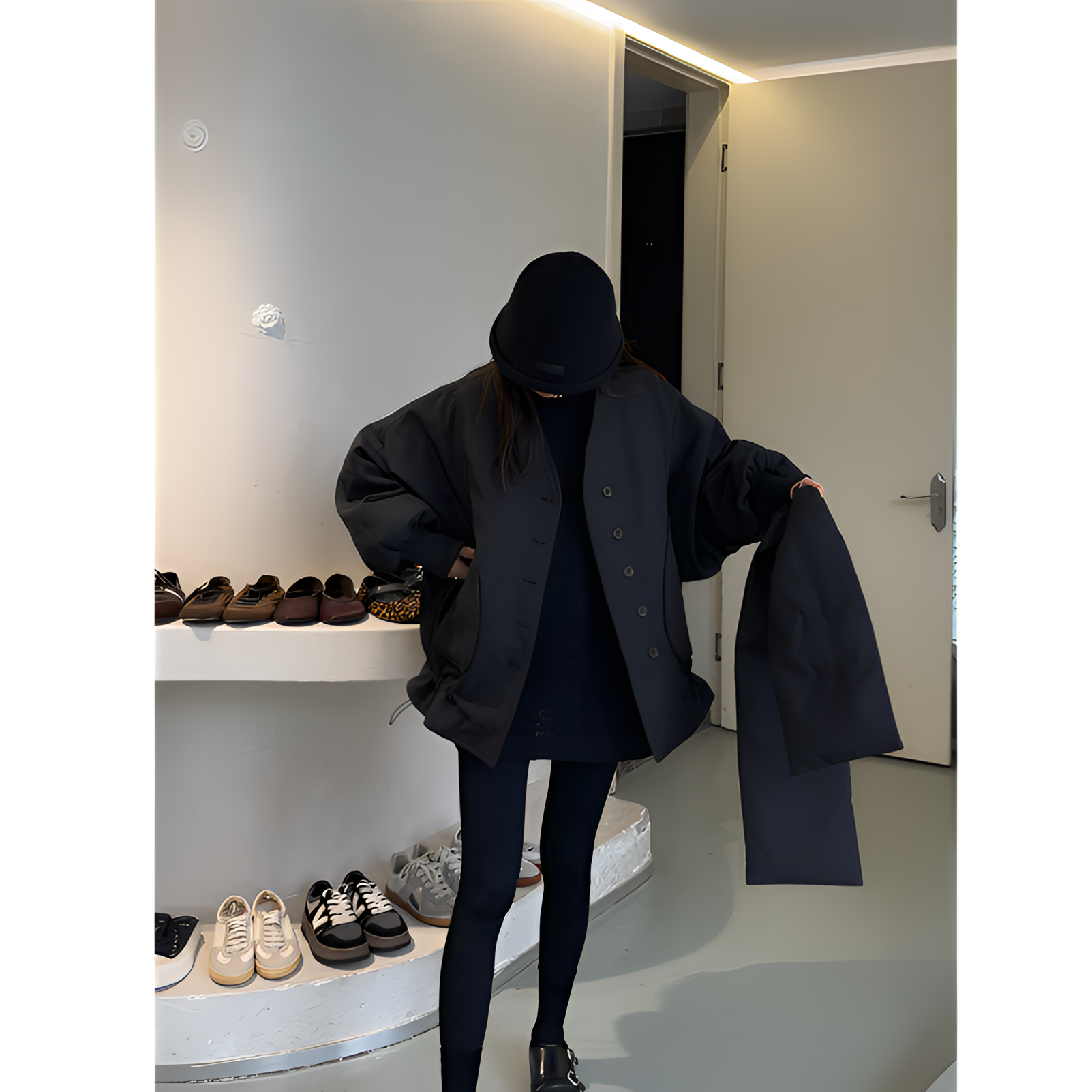 【欣名衣扬】围脖款下抽绳羽绒服~2025围脖款下抽绳羽绒服