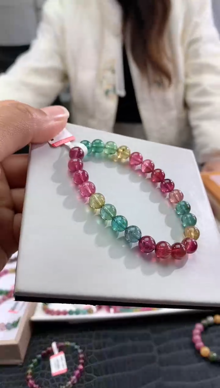 【闪购商品】碧玺手串未镶嵌多样性发一条