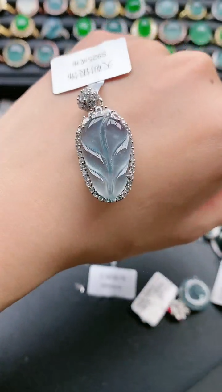 【闪购商品】翡翠戒指银S925镶嵌111111111