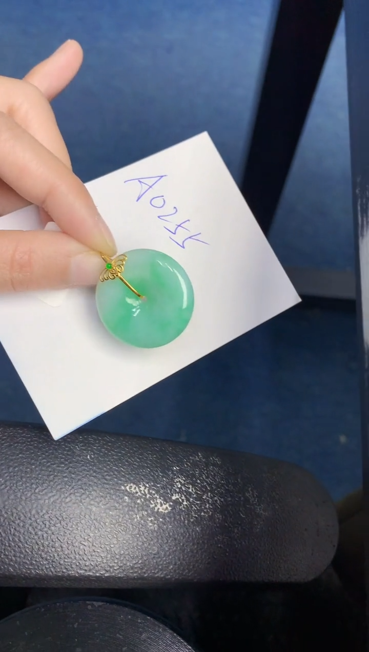 【闪购商品】翡翠颈饰18K金镶嵌000000000