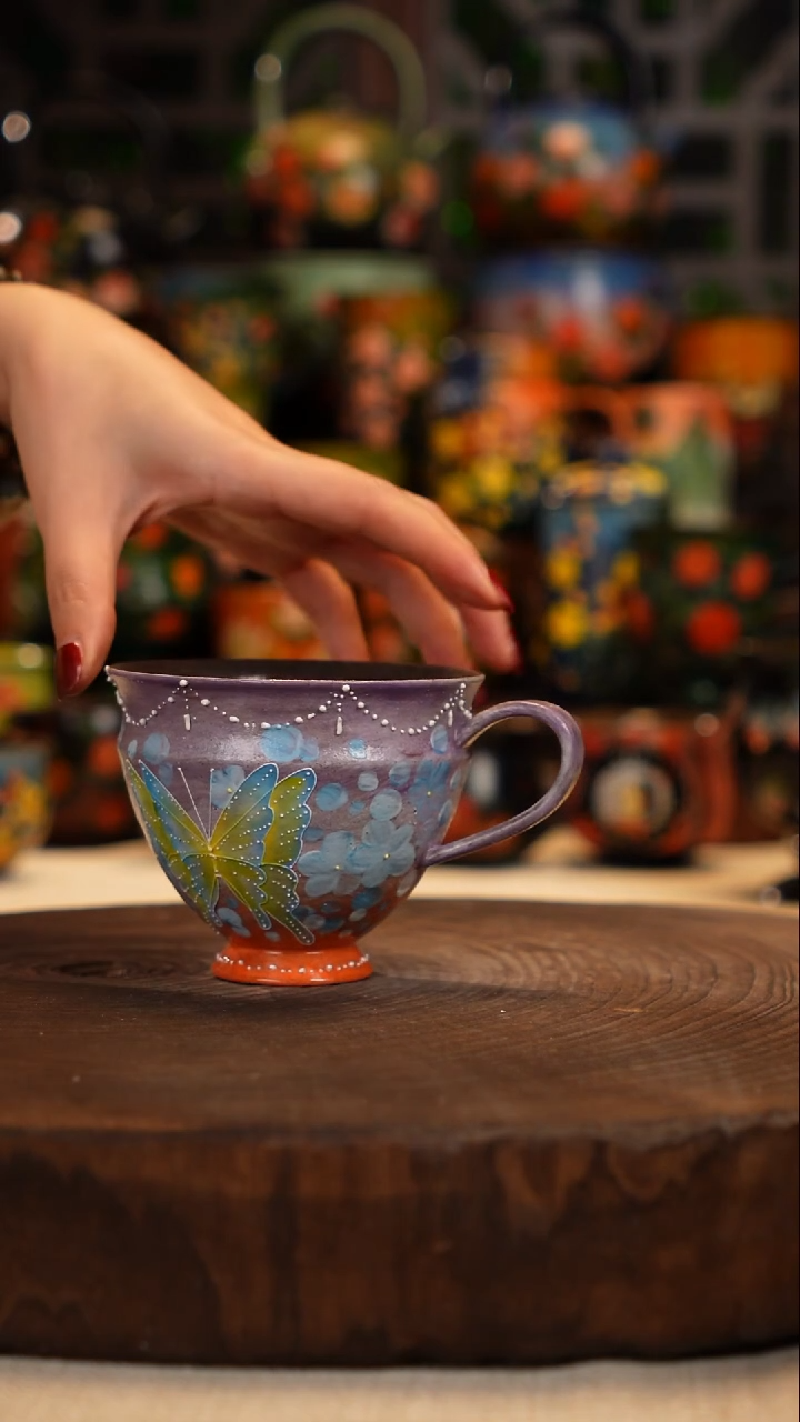 油画   釉下彩   杯子