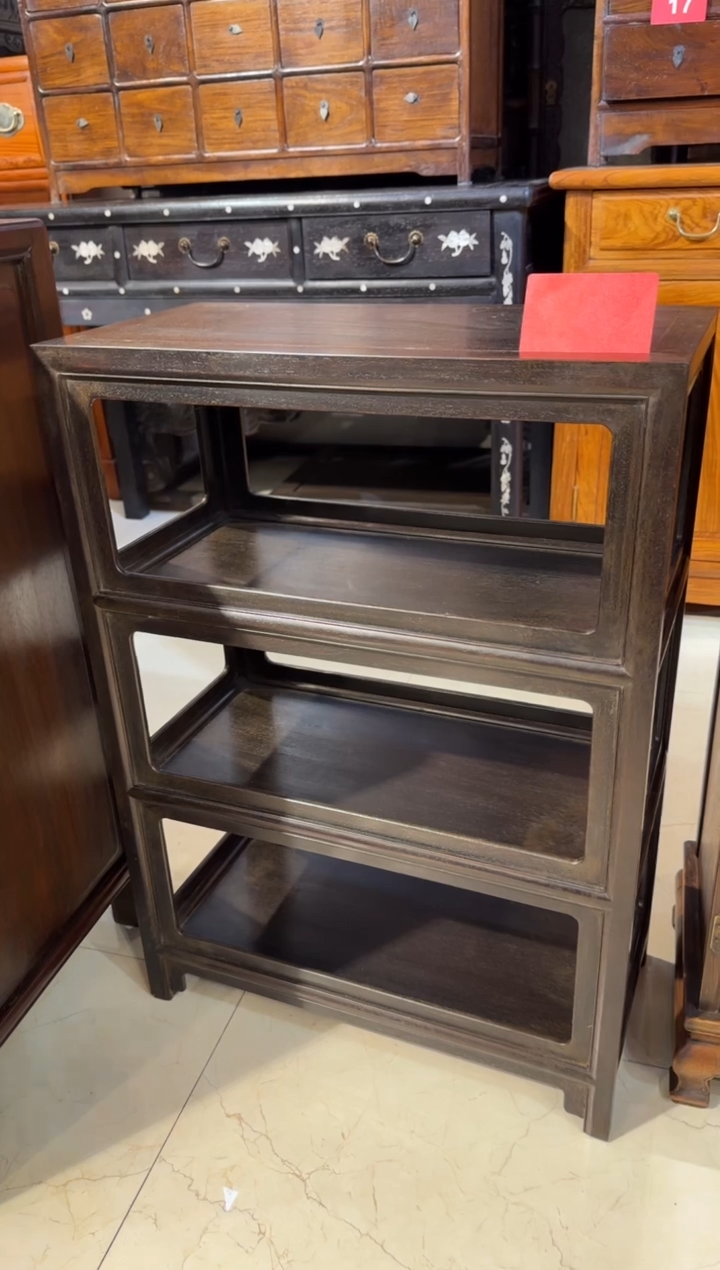 【闪购商品】木木艺紫檀三层置物架1800.8888
