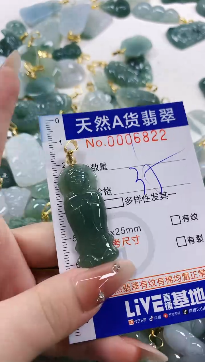 颈饰未镶嵌翡翠天**命天然A货翡翠