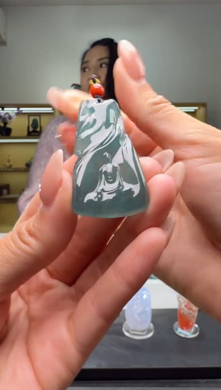 吊坠(不含链)未镶嵌翡翠悟道（多样性发其一）