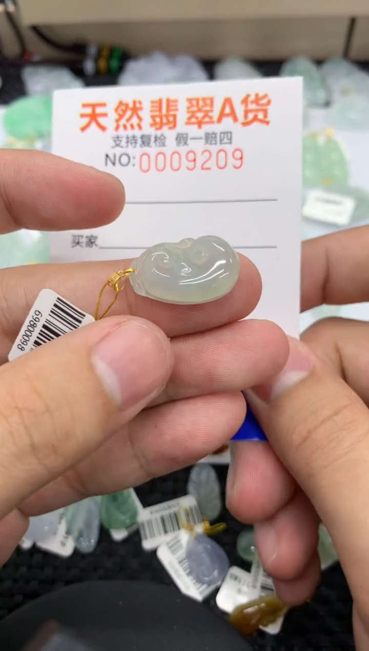 【闪购商品】翡翠颈饰18K金镶嵌1111111111