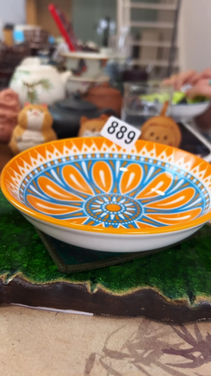 【茶瓷物语】5.7寸水果盘889