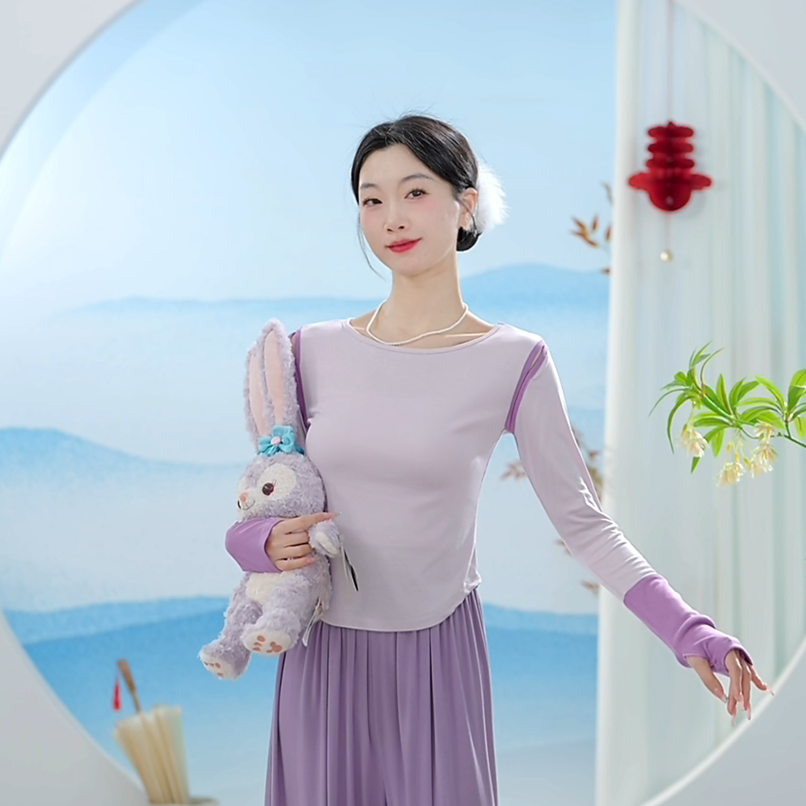 3530 D 舞蹈服女现代成人上衣练功日常跳舞新款修身形体古典