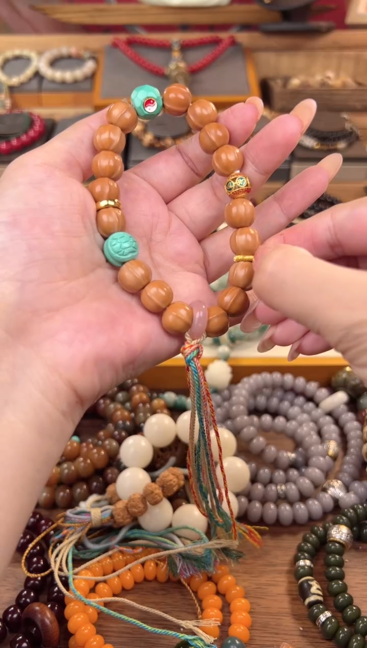 【闪购商品】猴头核桃手串猴头鲨鱼龟背单圈+手套