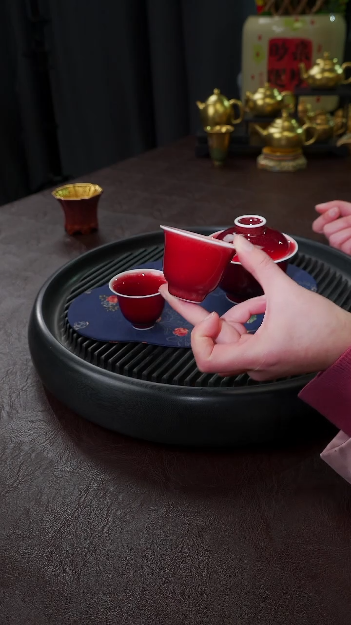 【闪购商品】杯【宜景窑郎红】闻香杯