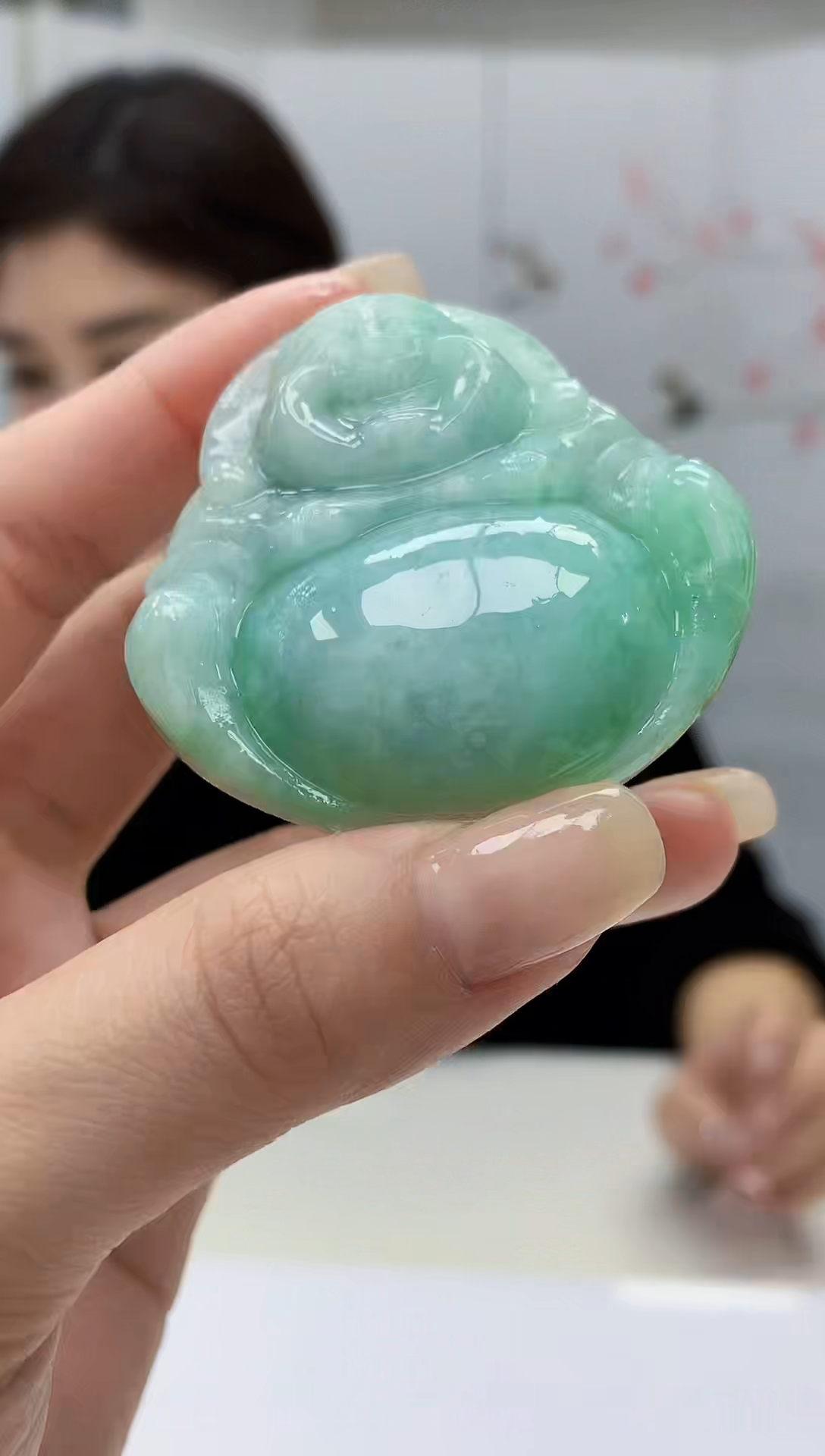 【闪购商品】定制翡翠未镶嵌4829lr-毛货挂件34