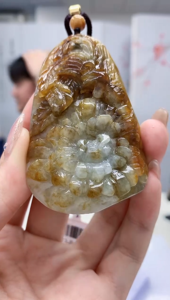 【闪购商品】定制翡翠未镶嵌5060jw-毛货挂件87