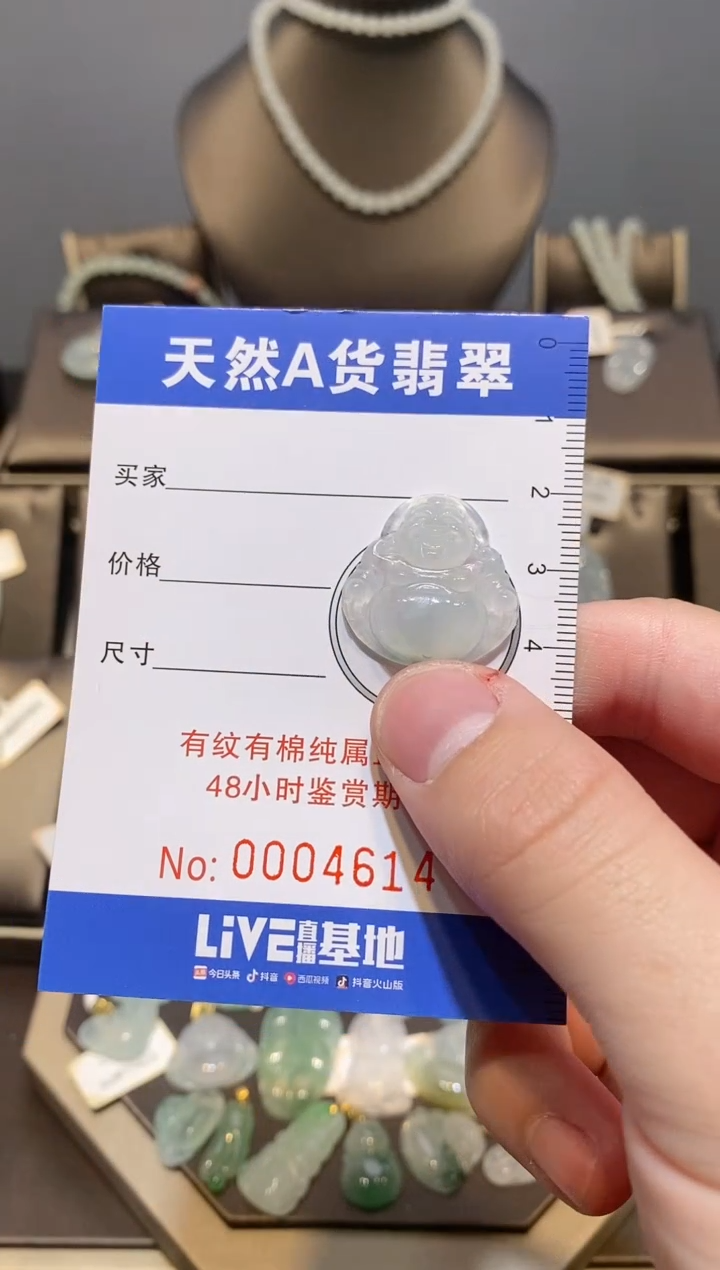 【闪购商品】翡翠颈饰未镶嵌纯天然A货翡翠一件