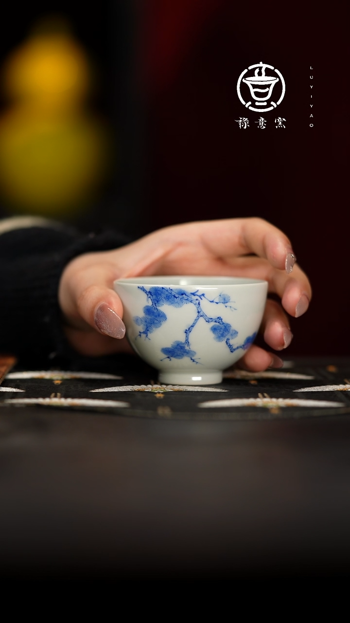 【闪购商品】禄意窑松树桃心杯