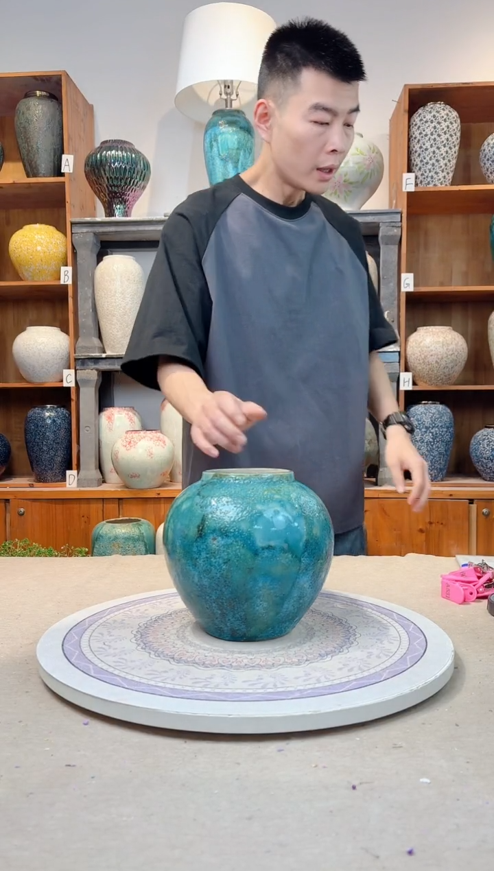 瓶陶瓷花瓶  草原映像 小号 正品