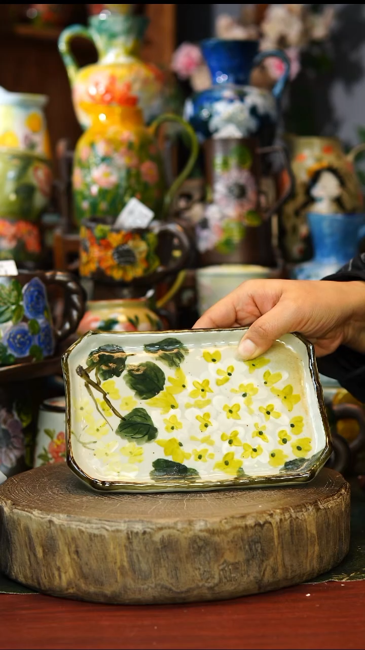 陶瓷142景德镇手工手绘釉下彩