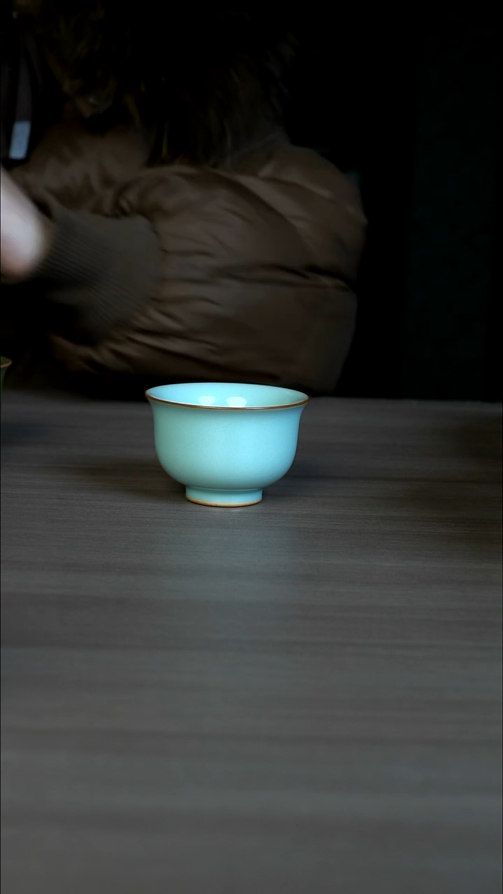 【闪购商品】杯天青小压手杯一级开片