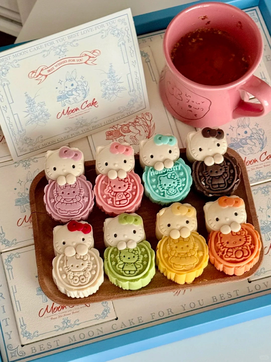 凯蒂kitty抱抱月饼中秋限定礼盒三丽鸥卡通甜品中秋礼物送女友