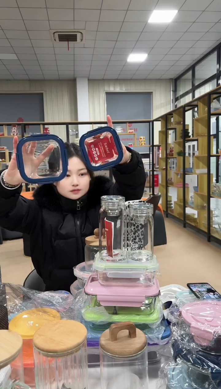 高硼硅玻璃盖子款钢化盖两件套