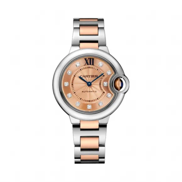 95新 Cartier/卡地亚 亚虎/蓝气球机械女表/公价97000/33mm/单表