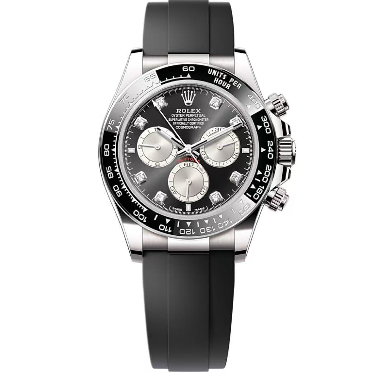 99新 Rolex/劳力士 哈奢馆/名表/迪通拿126519黑盘钻刻/40mm/24卡