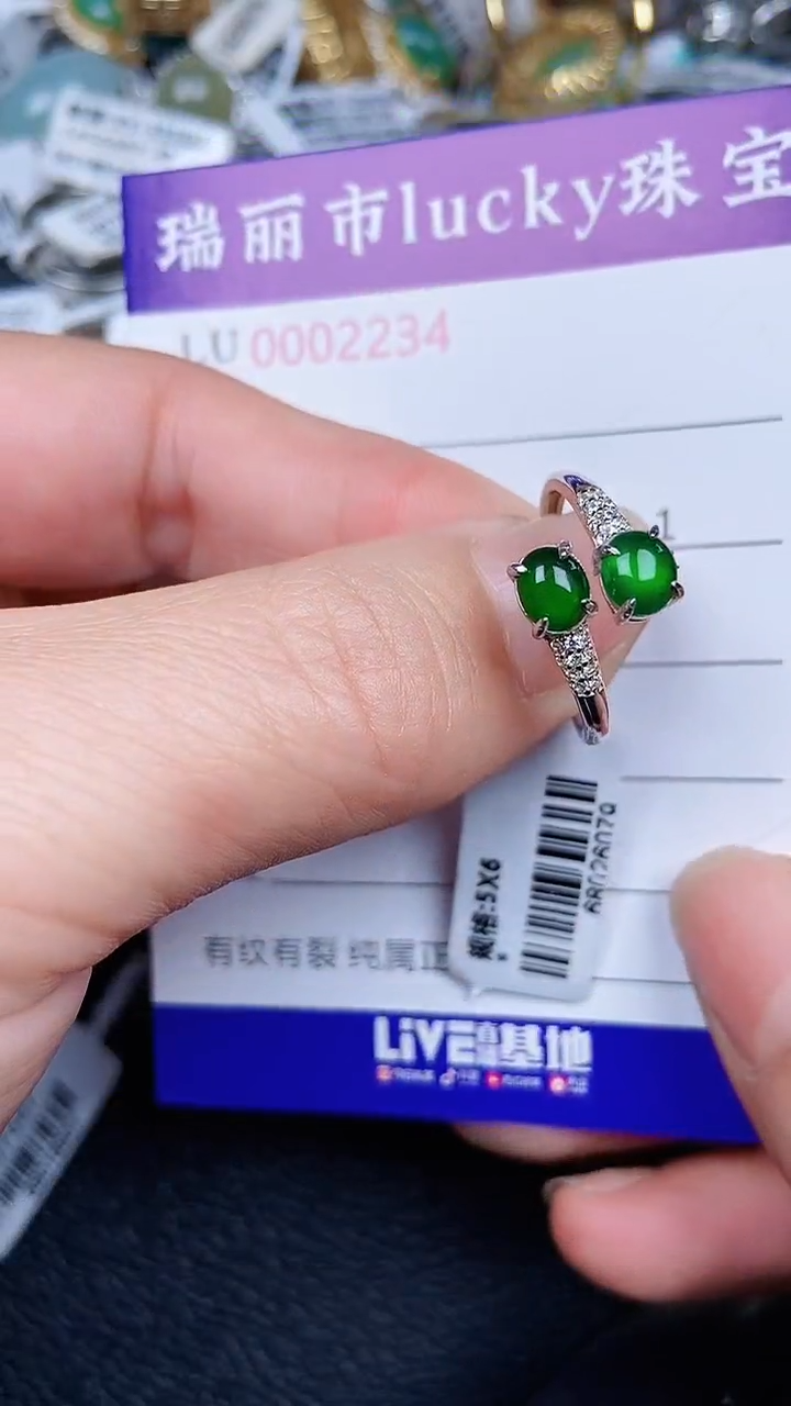 颈饰银S925镶嵌翡翠2234