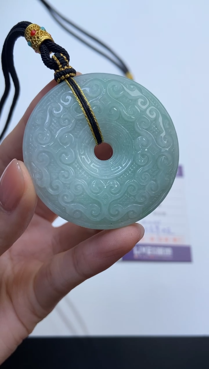 颈饰未镶嵌翡翠378857/翡翠平安扣 多样性一件发