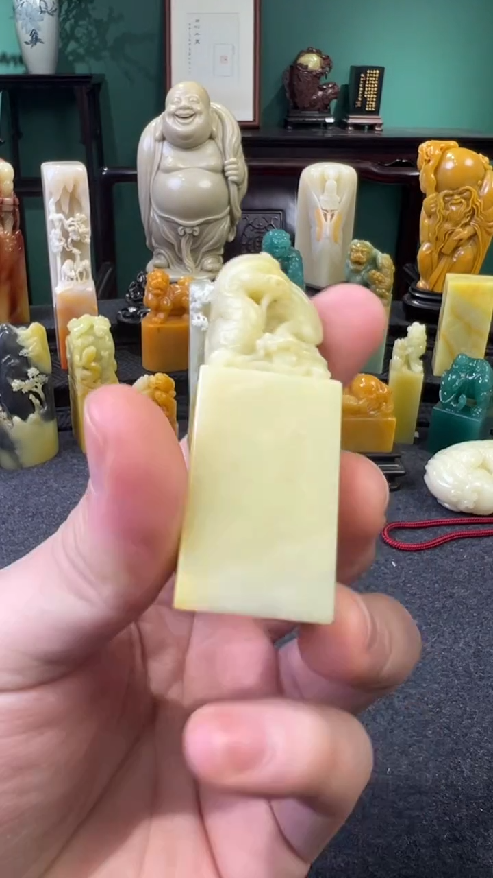 【闪购商品】青田石青田封门青凤钮