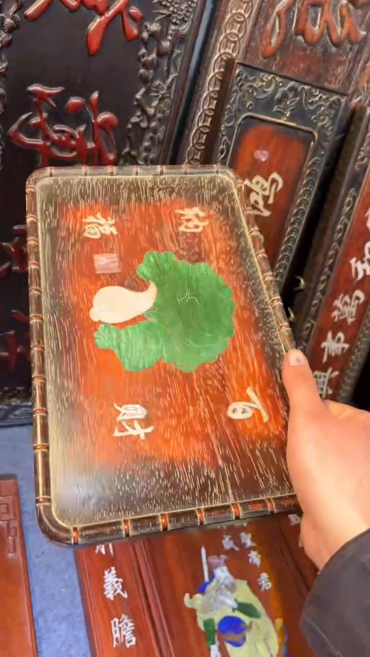 【闪购商品】非洲紫檀（红花梨）36x24cm赏盘