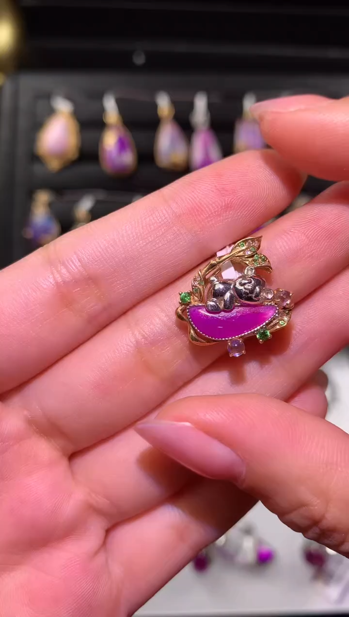 【闪购商品】苏纪石（舒俱来）.18K金镶嵌舒俱来吊坠