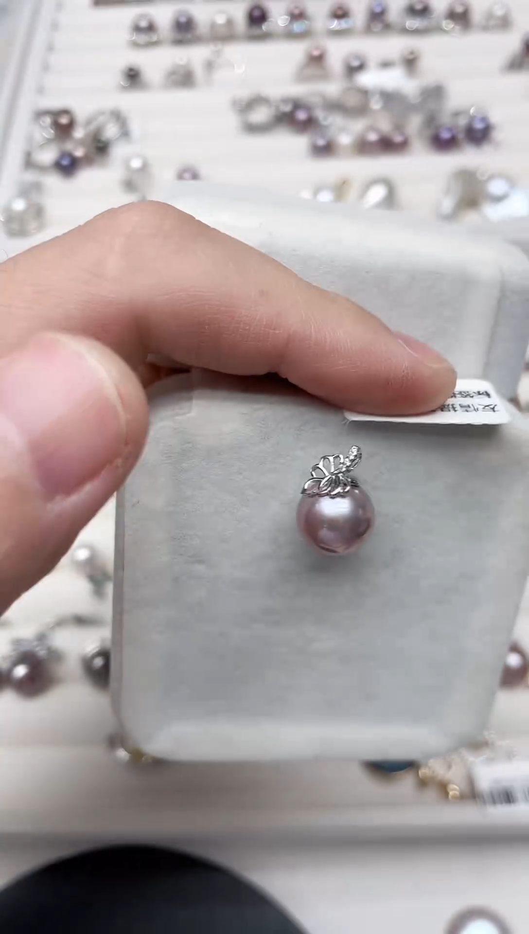 【闪购商品】淡水珍珠吊坠(不含链)银S925镶嵌吊坠