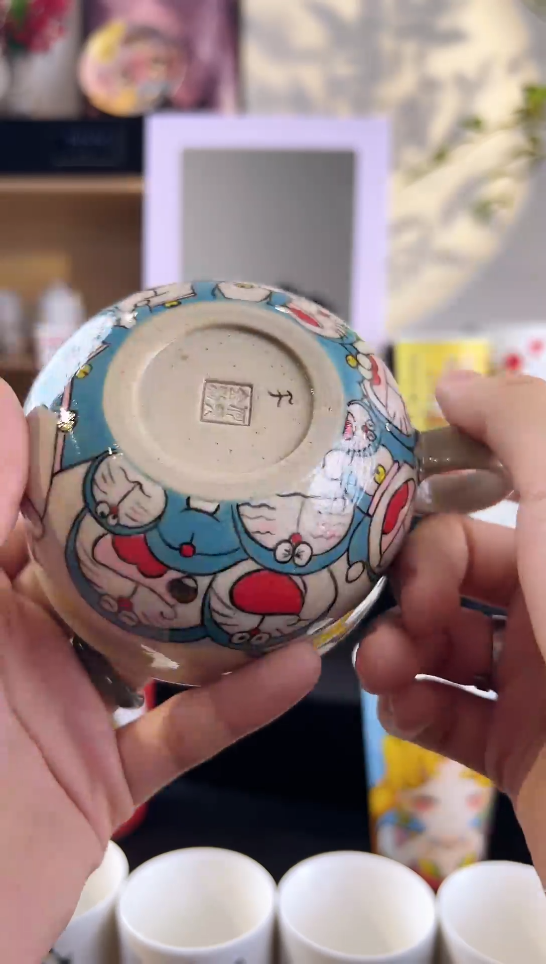 【闪购商品】摆件手工手绘陶瓷小杯杯