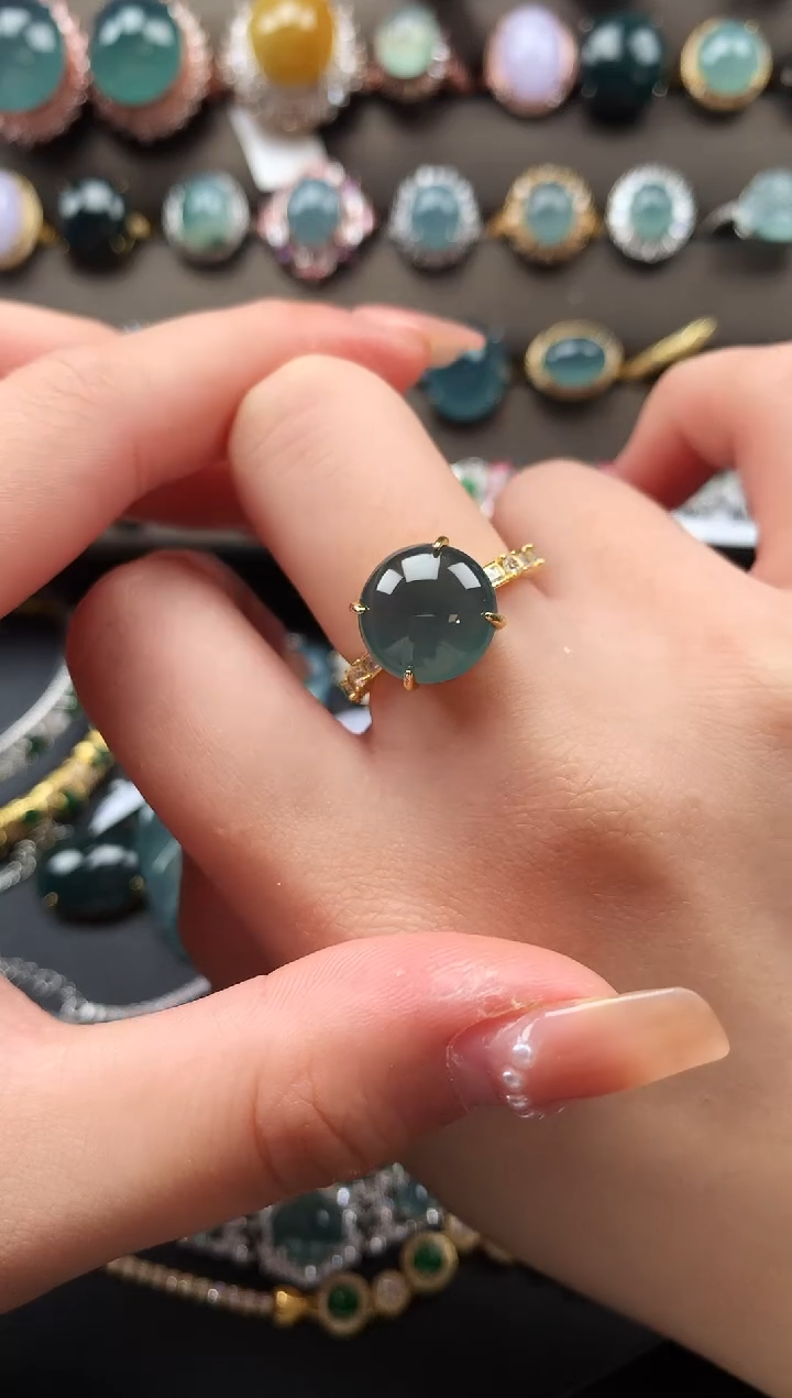 【闪购商品】翡翠戒指银S925镶嵌51241421