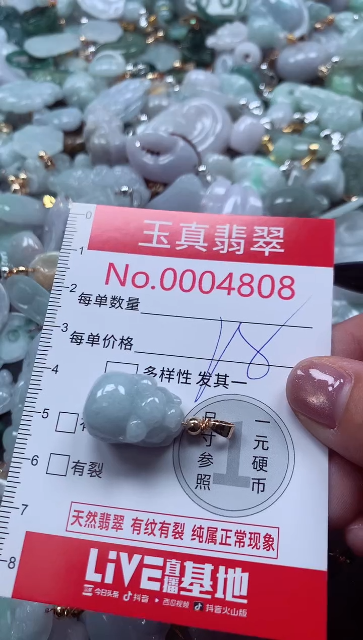 吊坠(不含链)未镶嵌翡翠4808