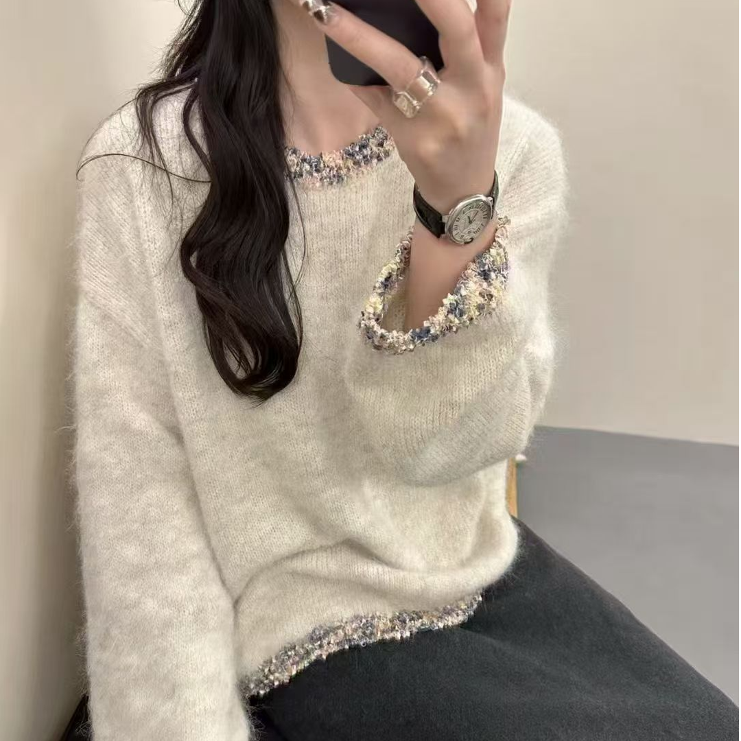 【羊驼绒长毛】宽松韩版厚款女毛衣秋冬时尚毛针织衫2025年新款套头