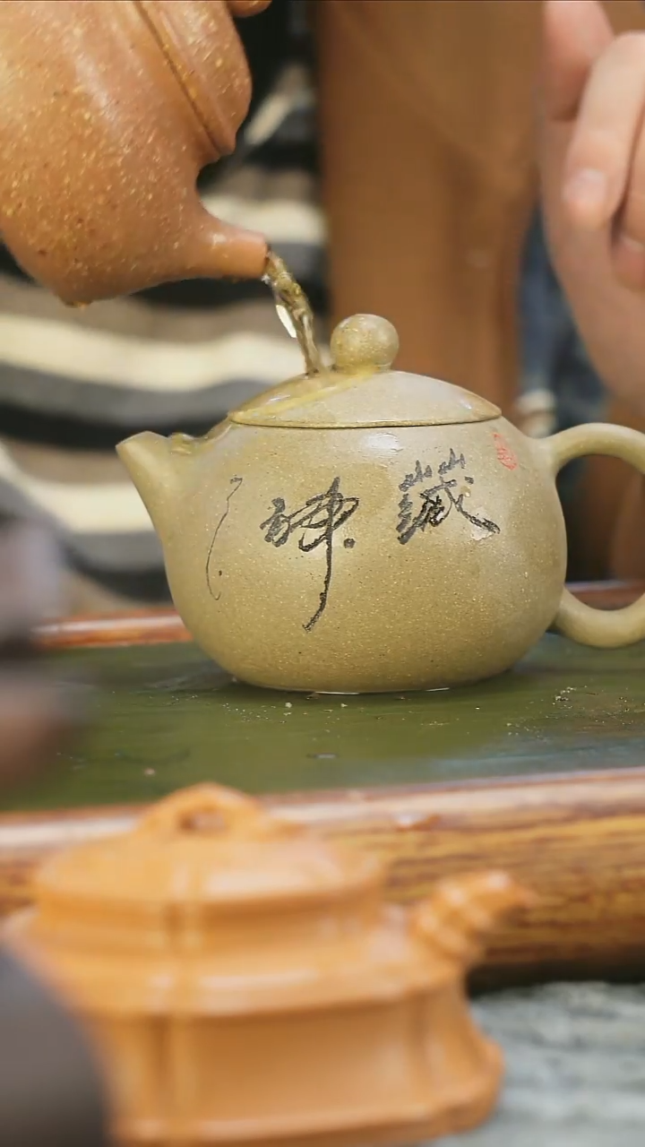 茶壶紫砂老青段刻绘西施i