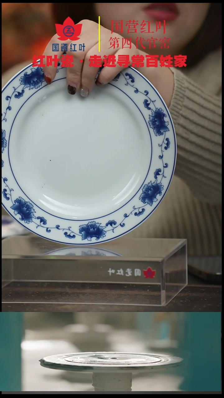 陶瓷4个微瑕满汉全席8英寸平盘