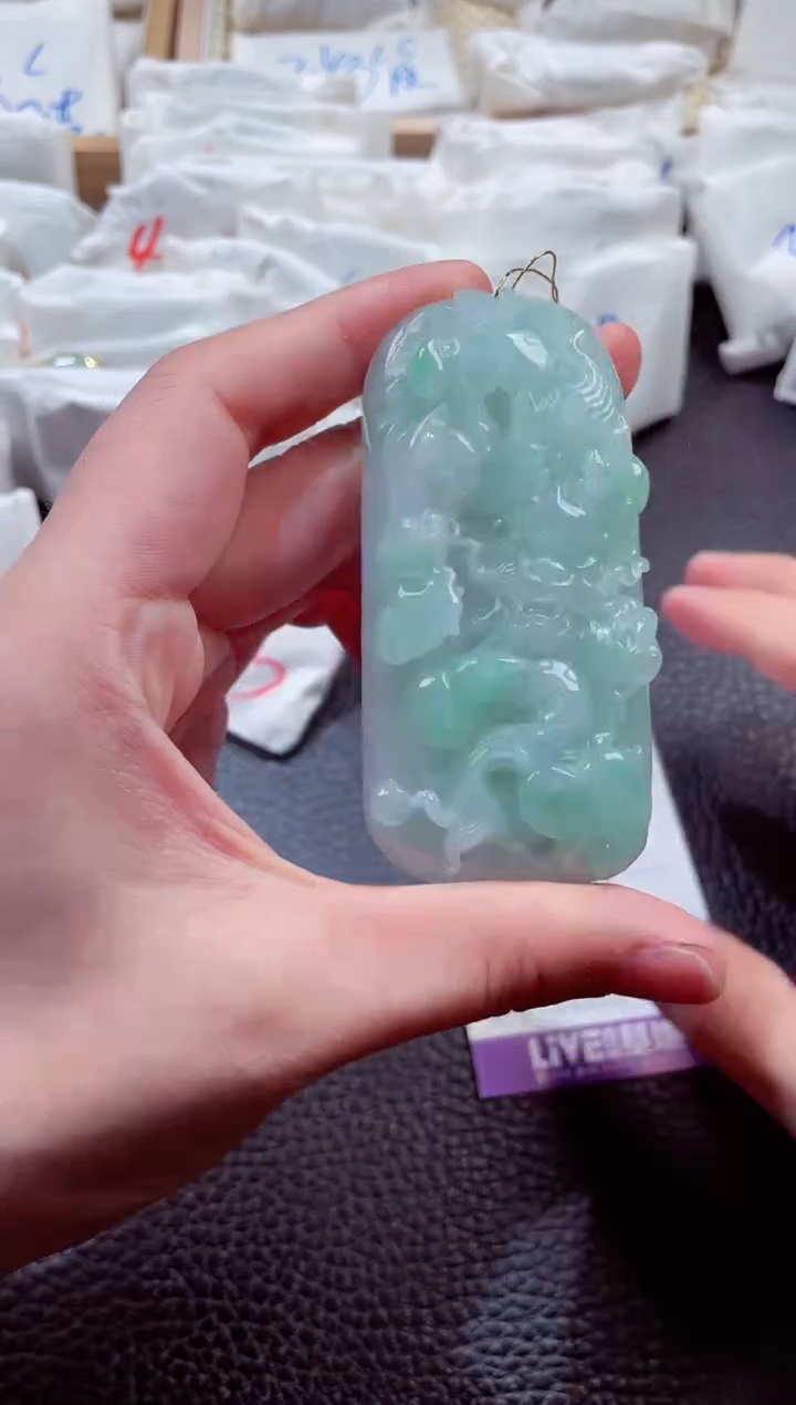 翡翠未镶嵌颈饰00001852