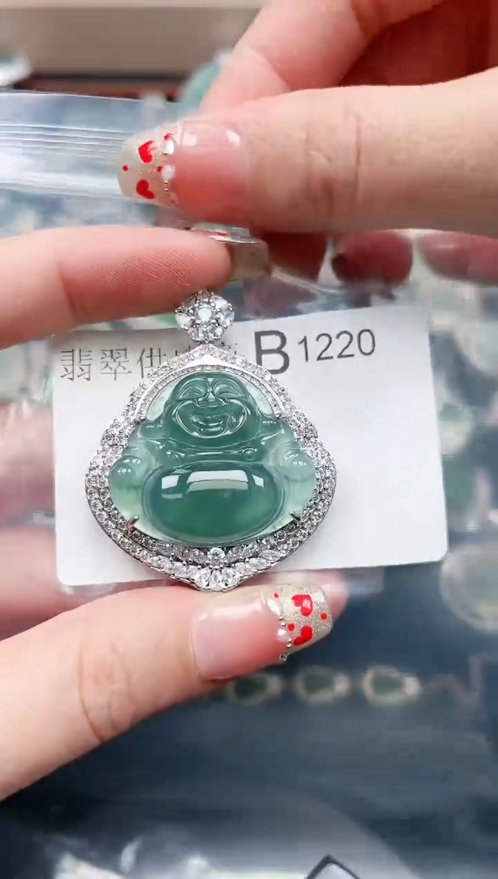 【闪购商品】翡翠颈饰未镶嵌1220赠皮绳