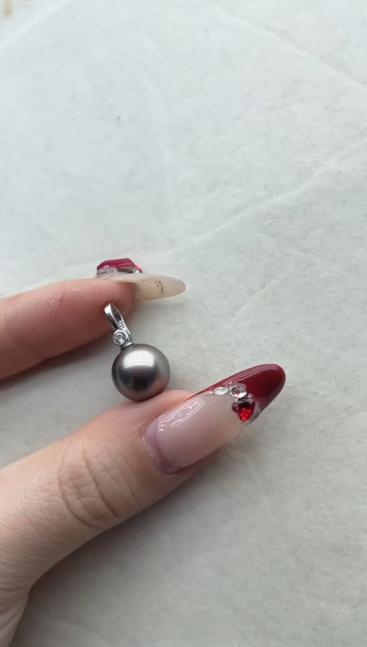 【闪购商品】海水珍珠吊坠银S925镶嵌A81