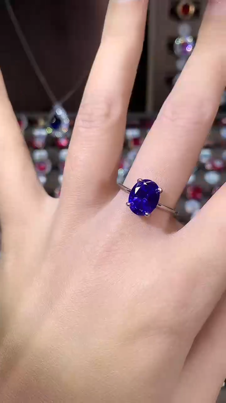 银S925镶嵌戒指碧玺810