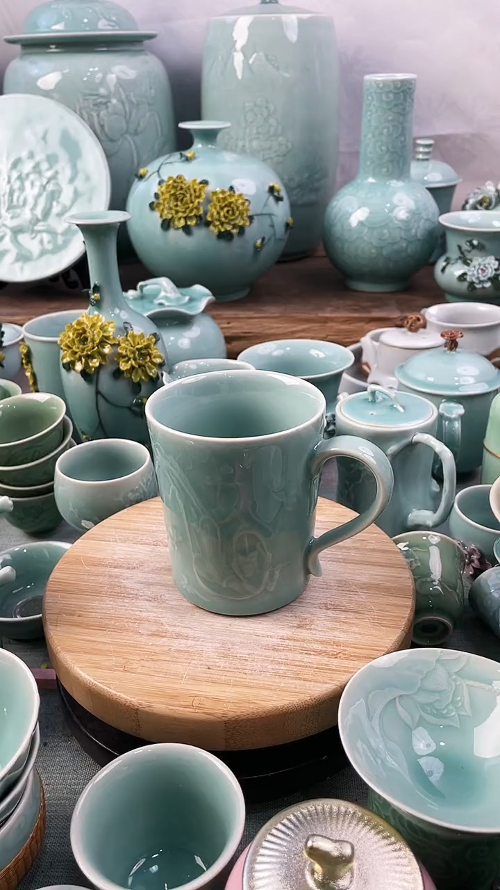 【闪购商品】特价 微瑕 慧仙青瓷