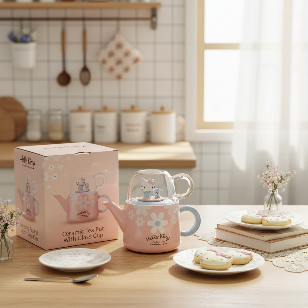 KT猫花茶壶少女心