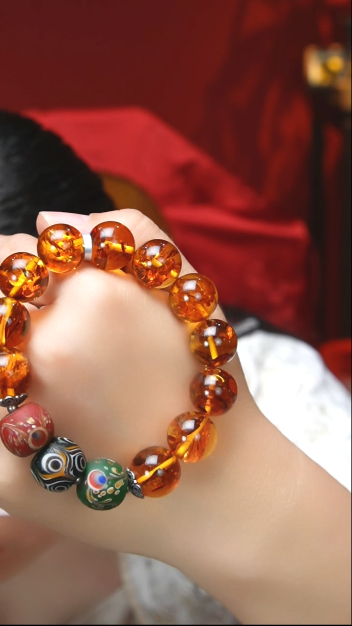 【闪购商品】琥珀珠宝奇石未镶嵌14mm