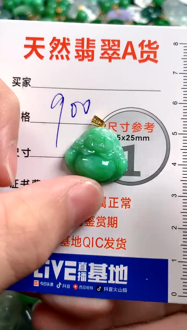 【闪购商品】翡翠颈饰18K金镶嵌1067720443